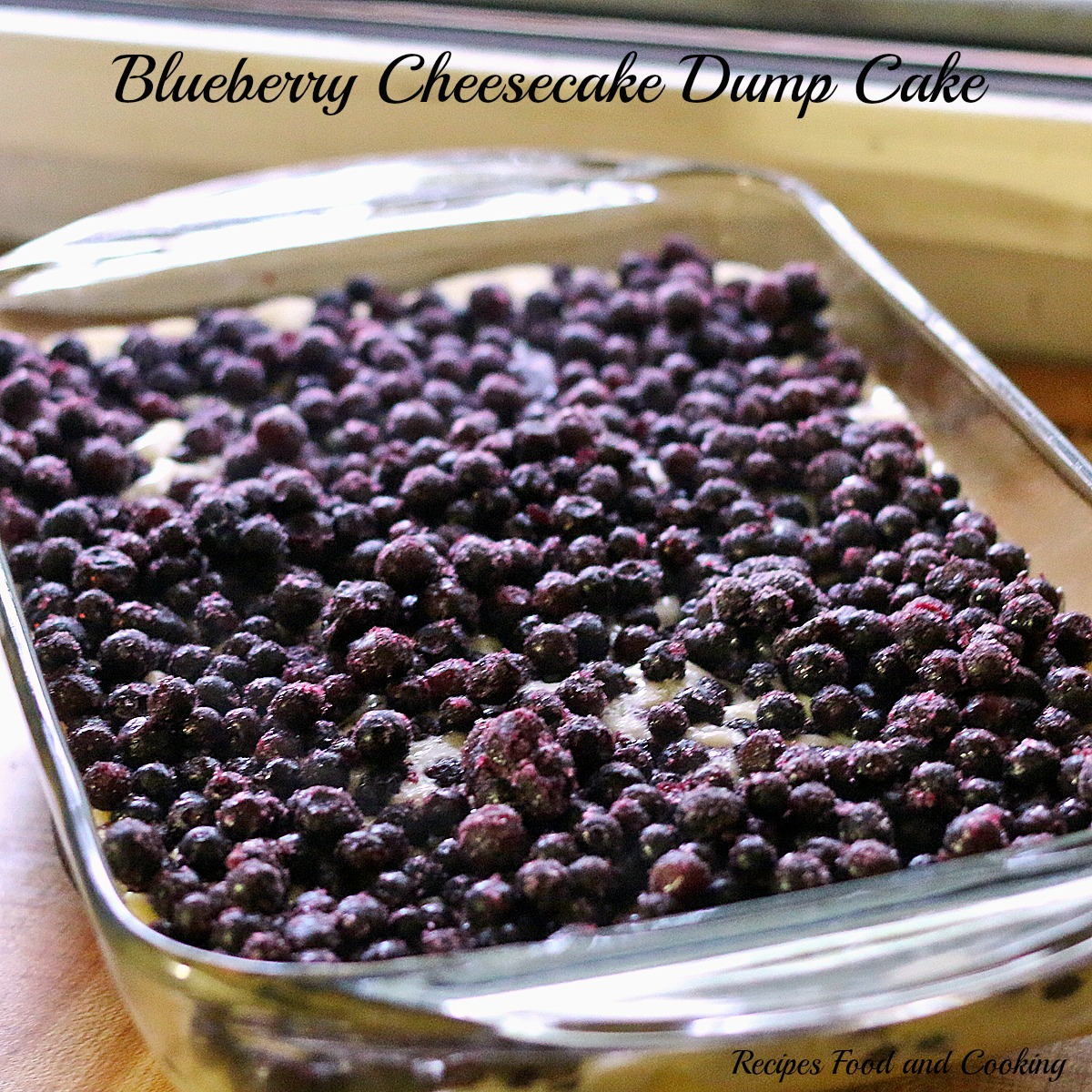 Blueberry Cheesecake Dump Cake