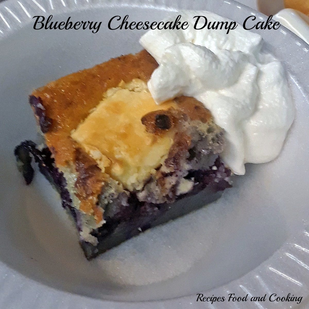 Blueberry Cheesecake Dump Cake