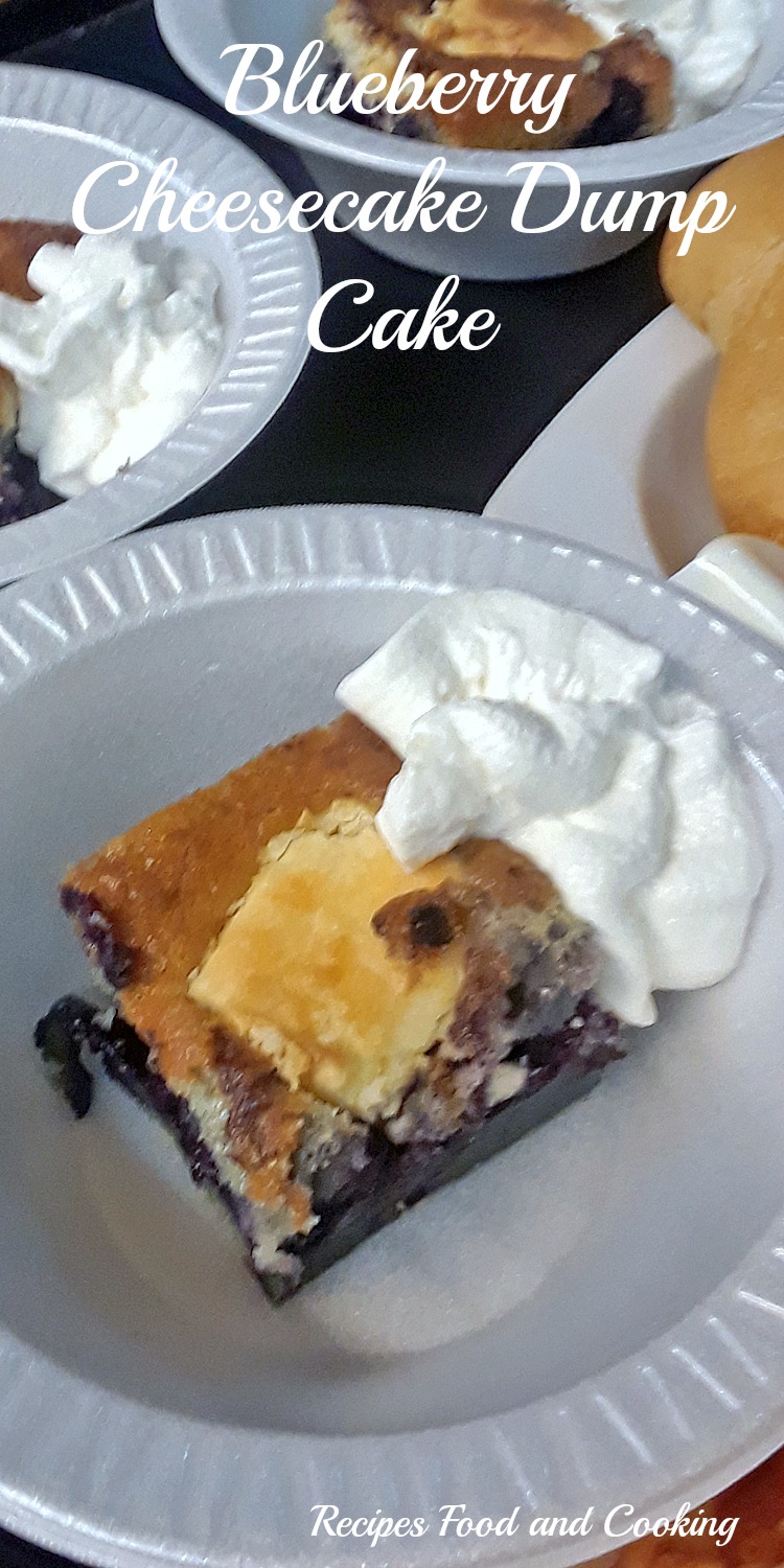 Blueberry Cheesecake Dump Cake