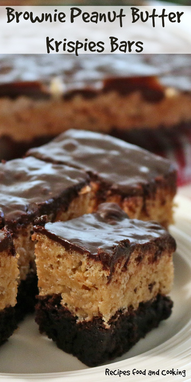 Brownie Peanut Butter Krispies Bars