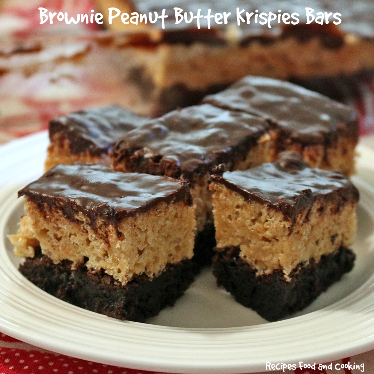 Brownie Peanut Butter Krispies Bars