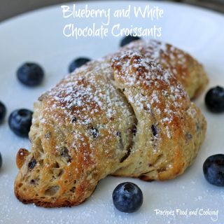 Blueberry and White Chocolate Croissants