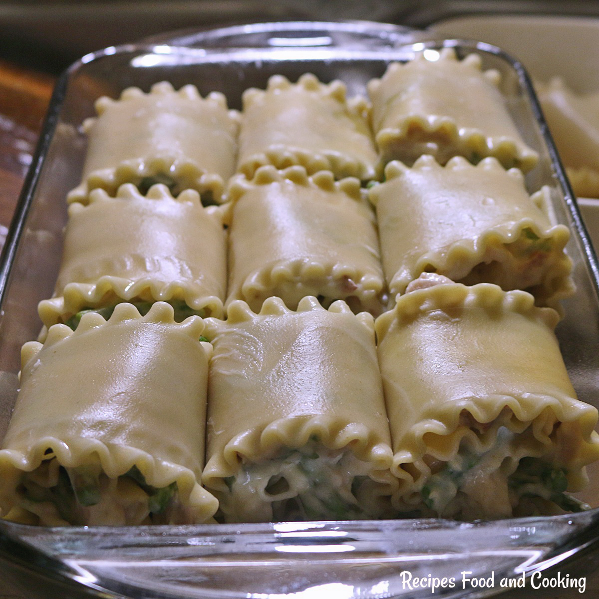 Chicken Lasagna Roll Ups with Asparagus