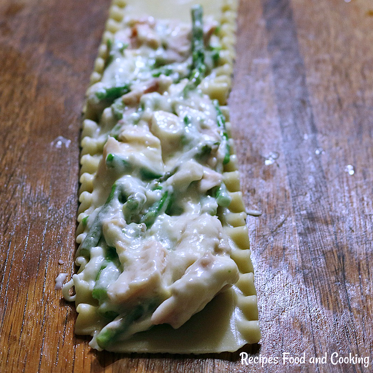 Chicken Lasagna Roll Ups with Asparagus