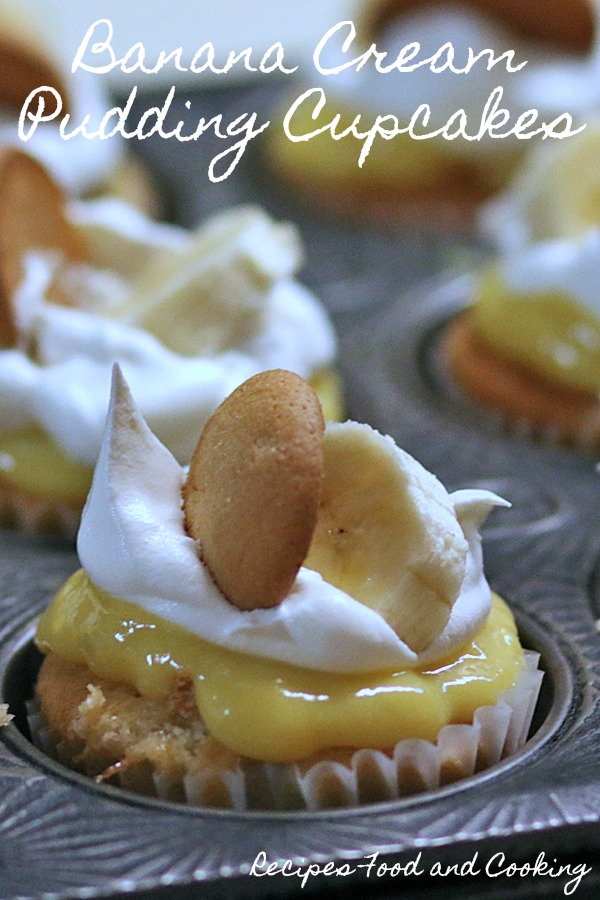 Banana Cream Pudding Cupcakes