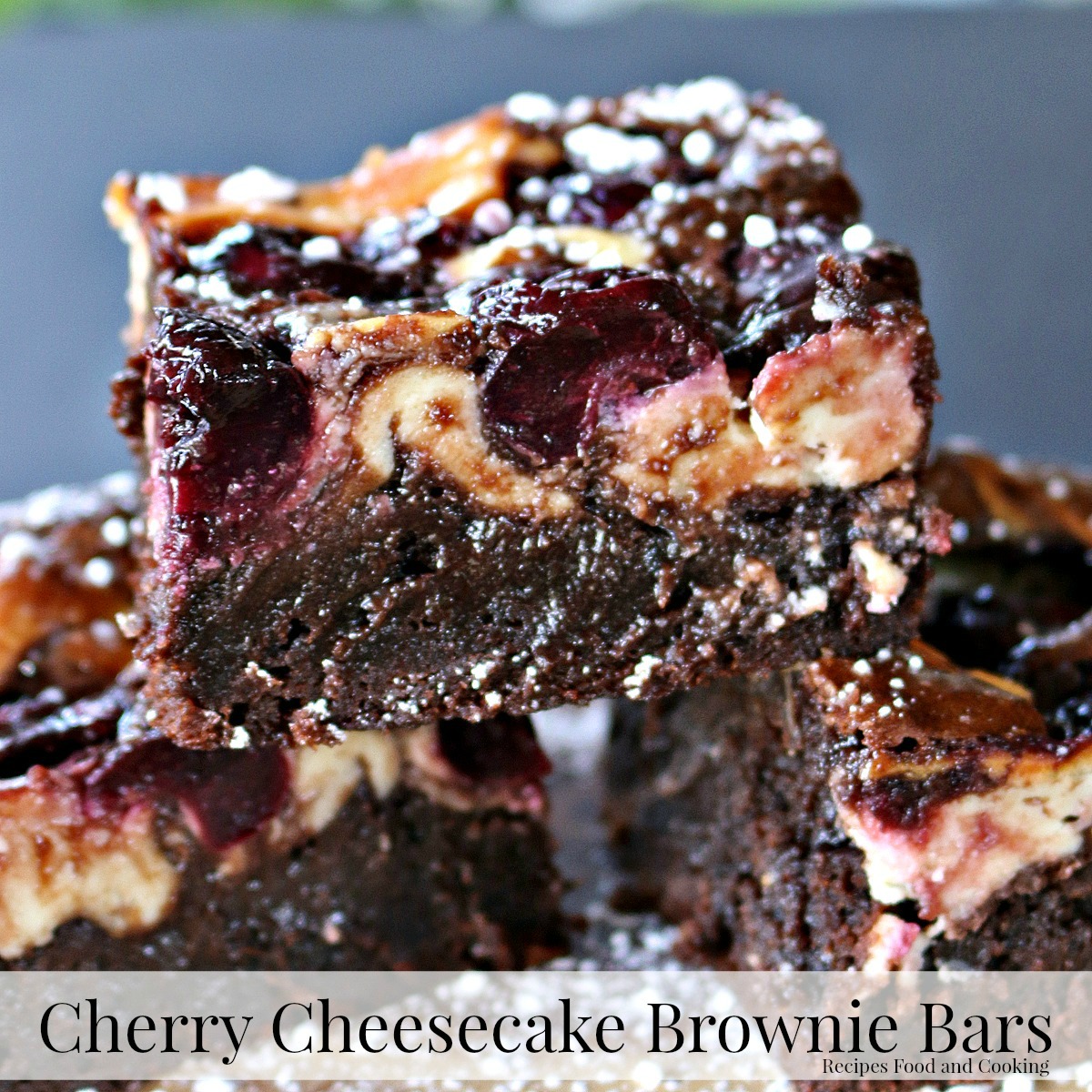 Cherry Cheesecake Brownie Bars