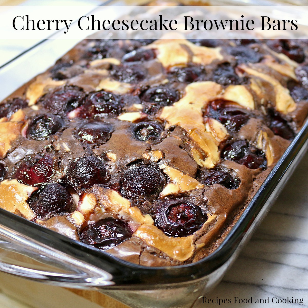 Cherry Cheesecake Brownie Bars