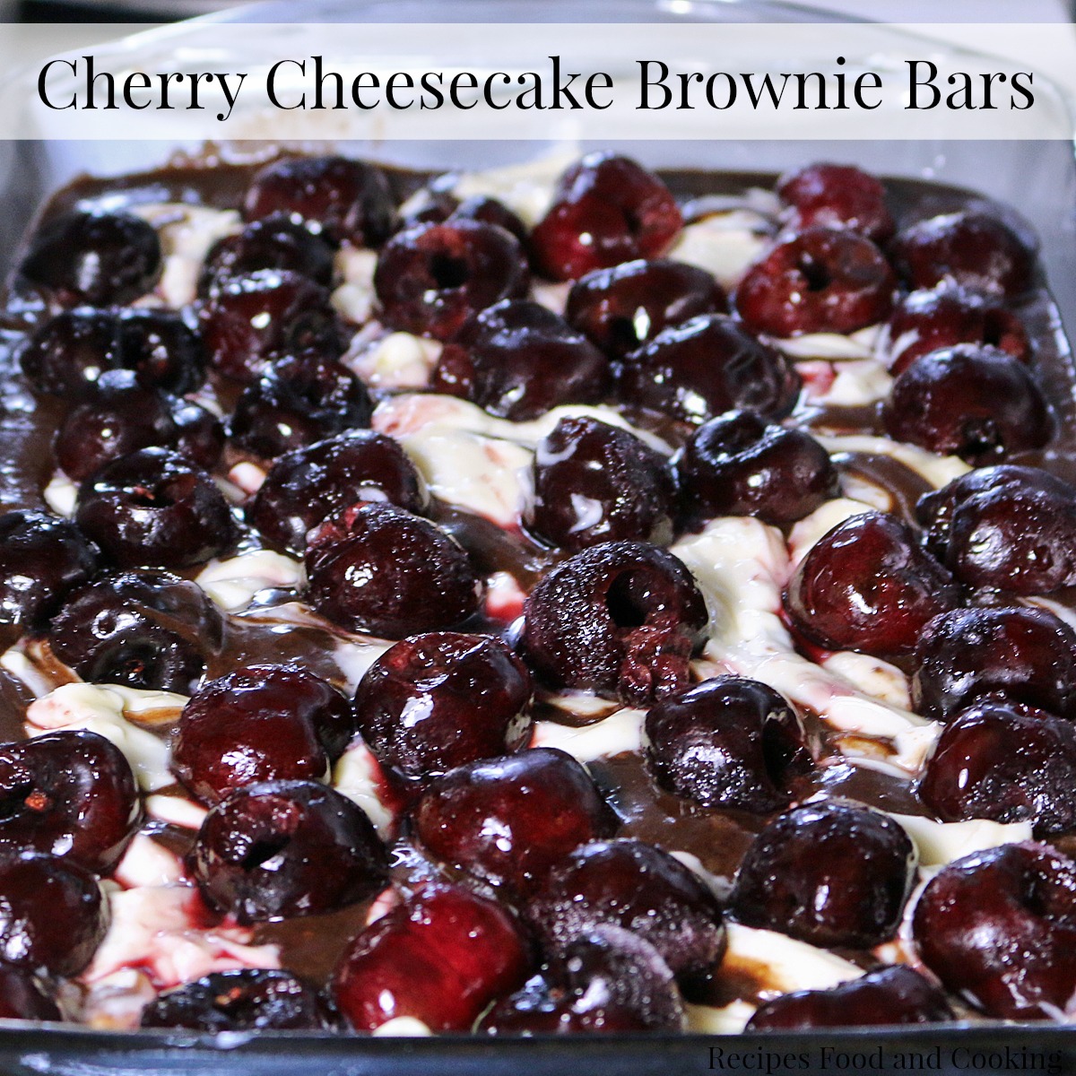 Cherry Cheesecake Brownie Bars