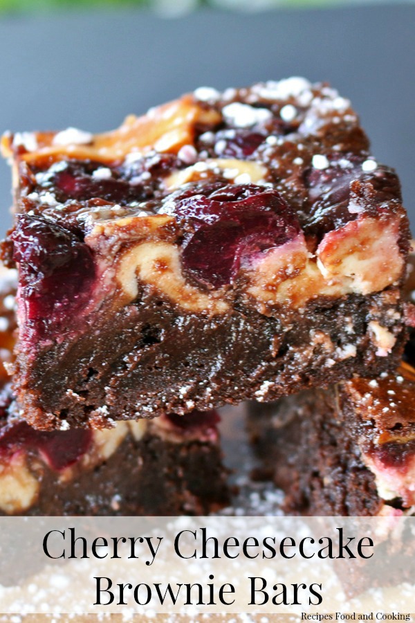 Cherry Cheesecake Brownie Bars