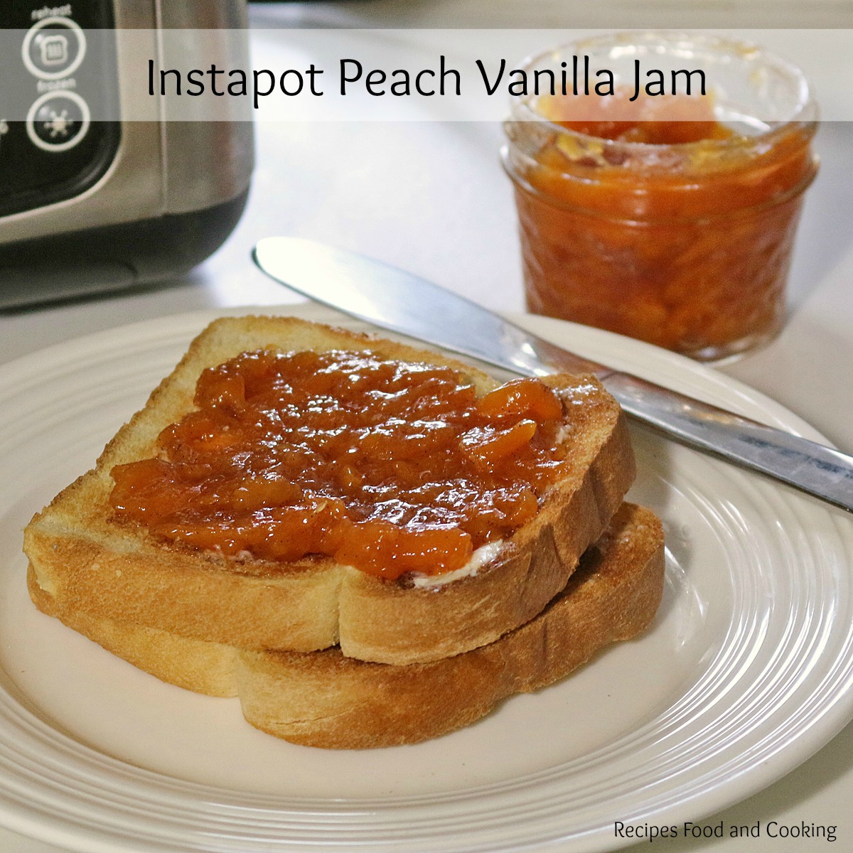 Instapot Peach Vanilla Jam