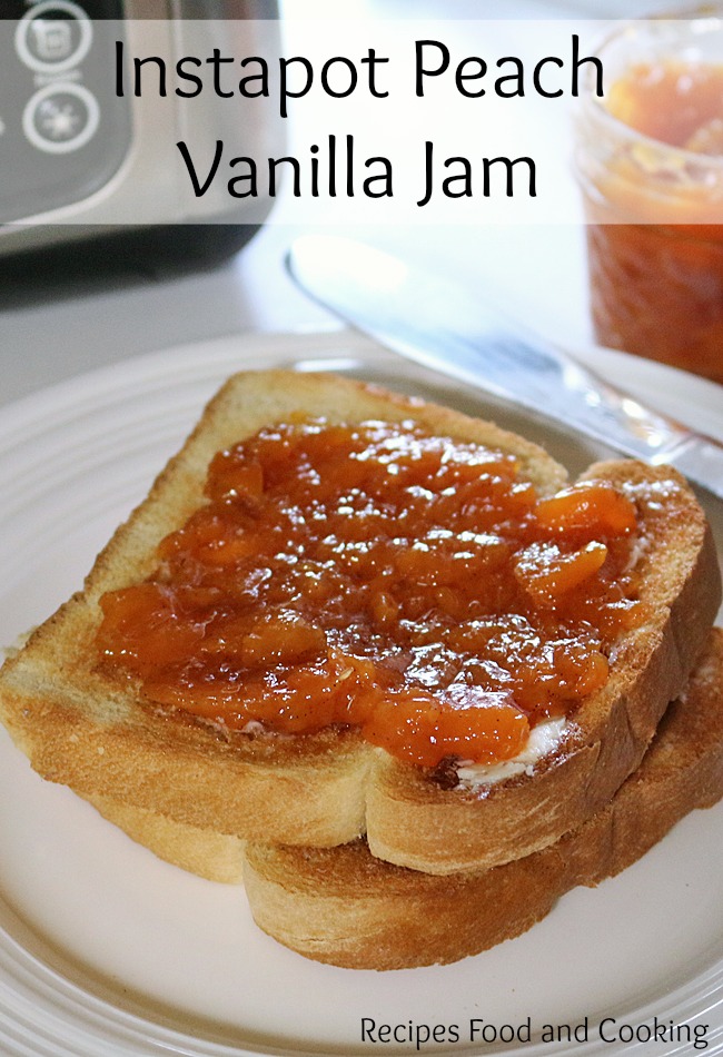 Instapot Peach Vanilla Jam