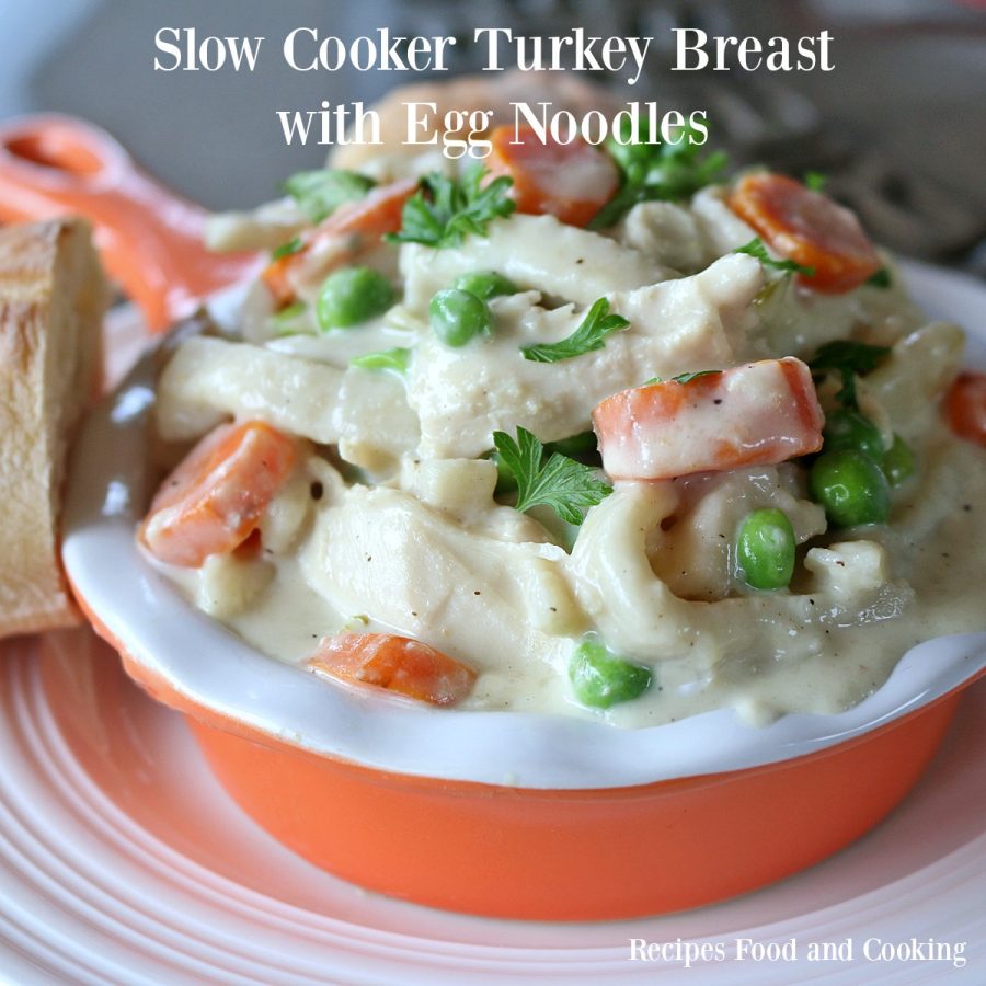 Slow Cooker Turkey Breast with Egg Noodles from Recipes Food and Cooking