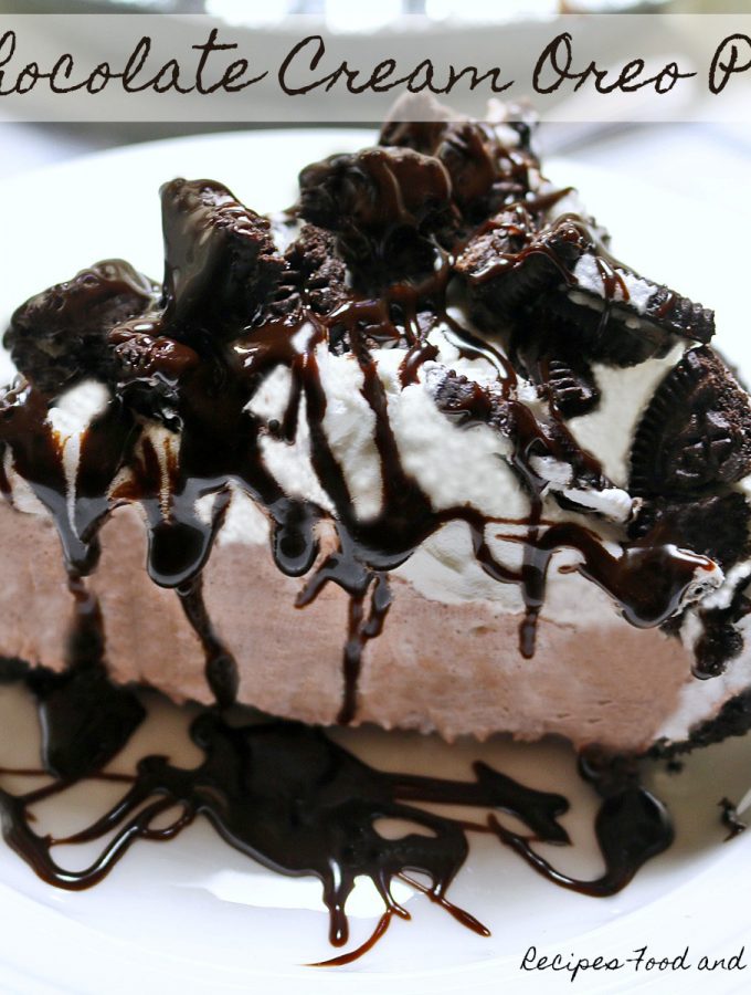 Chocolate Cream Oreo Pie