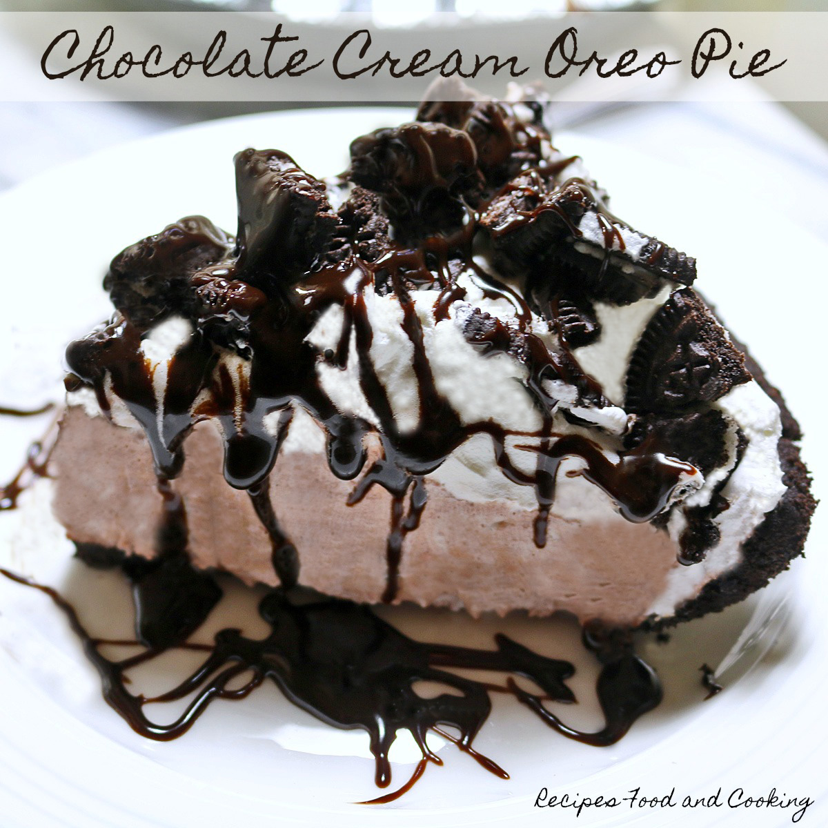 Chocolate Cream Oreo Pie