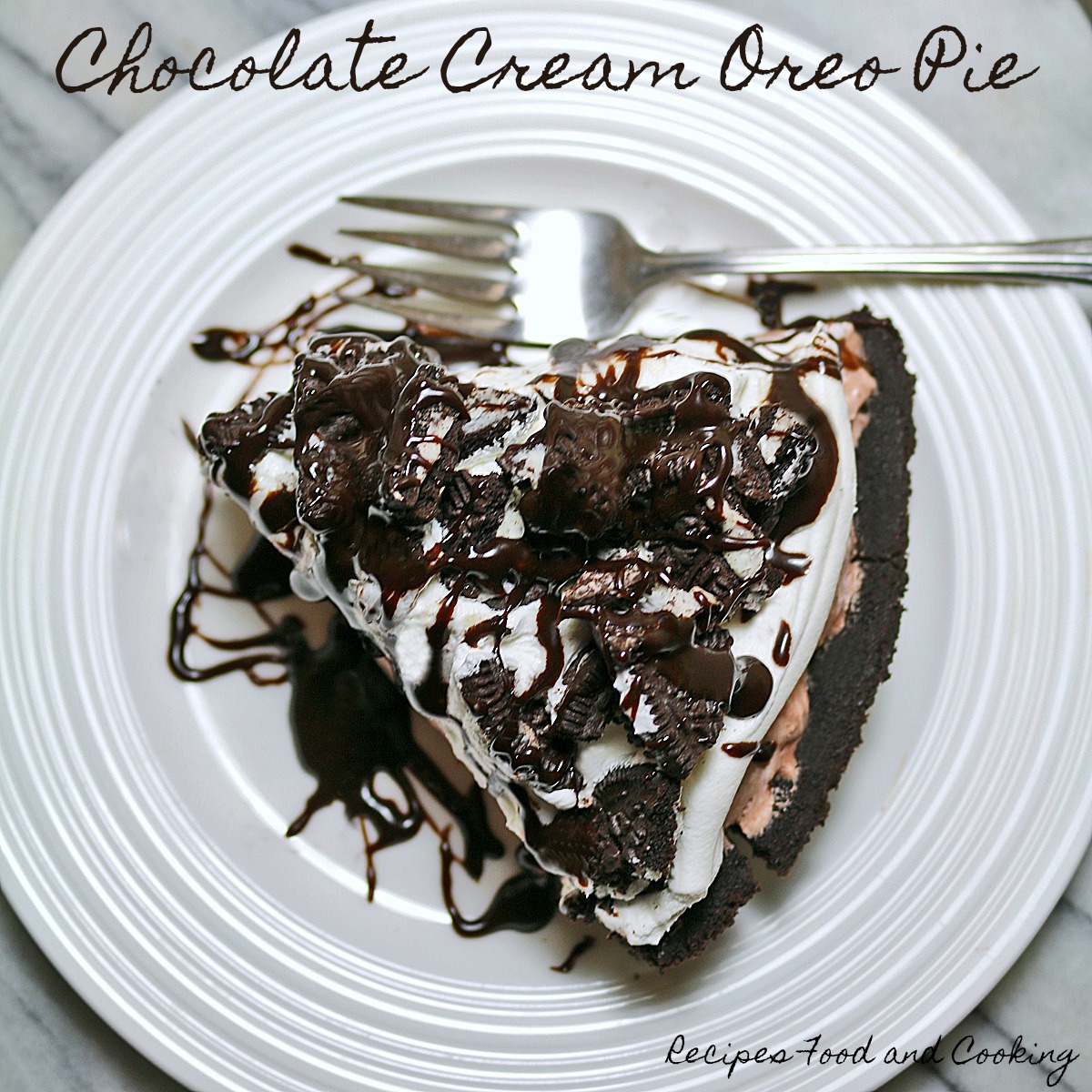 Chocolate Cream Oreo Pie