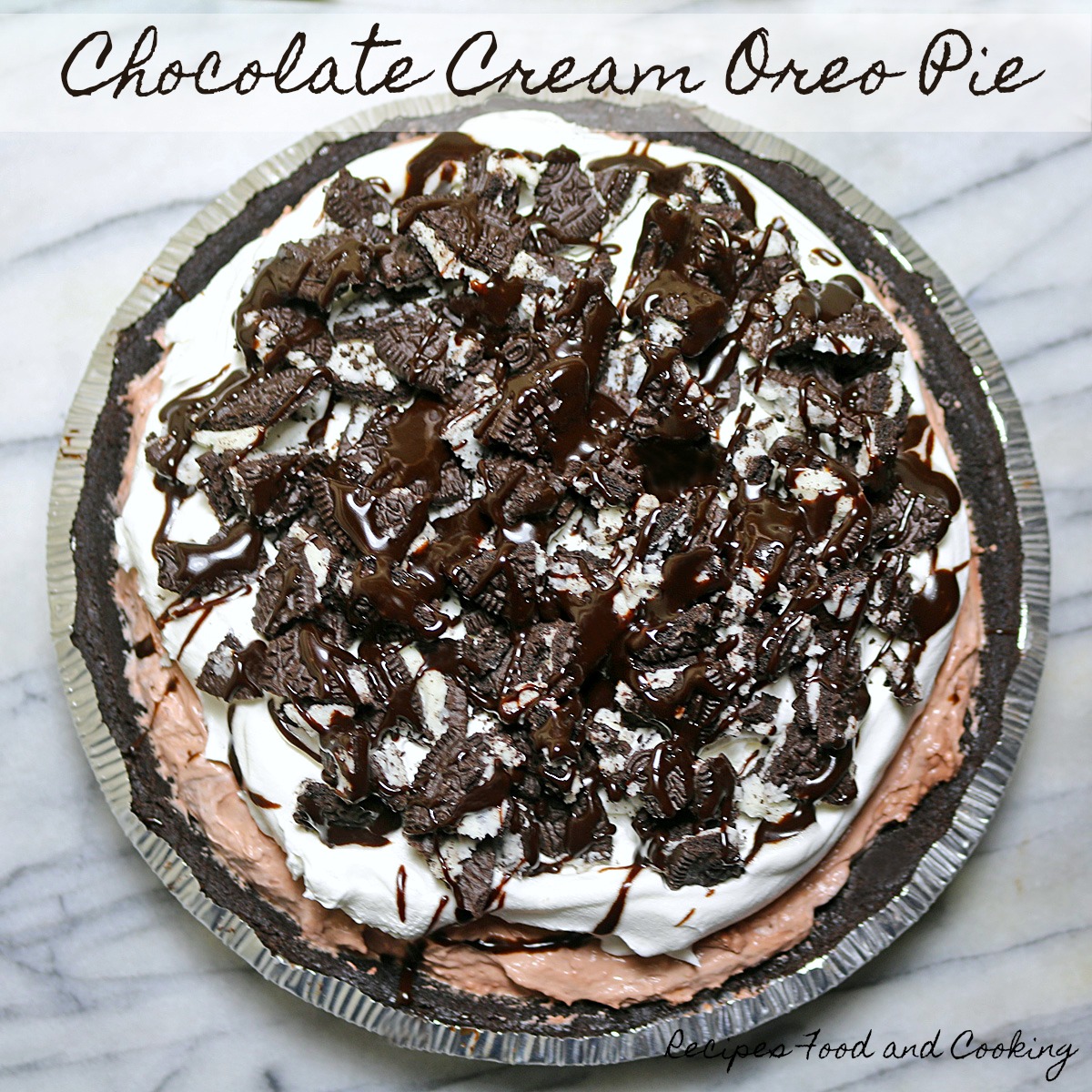 Chocolate Cream Oreo Pie