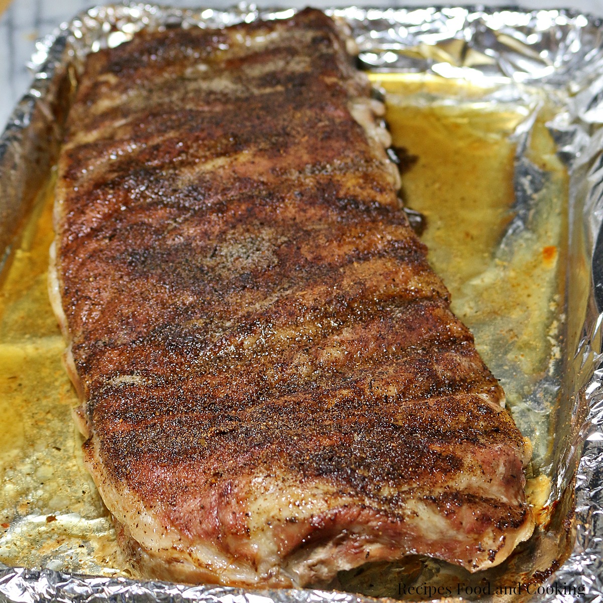 Oven Baked BBQ Ribs with Apricot BBQ Sauce