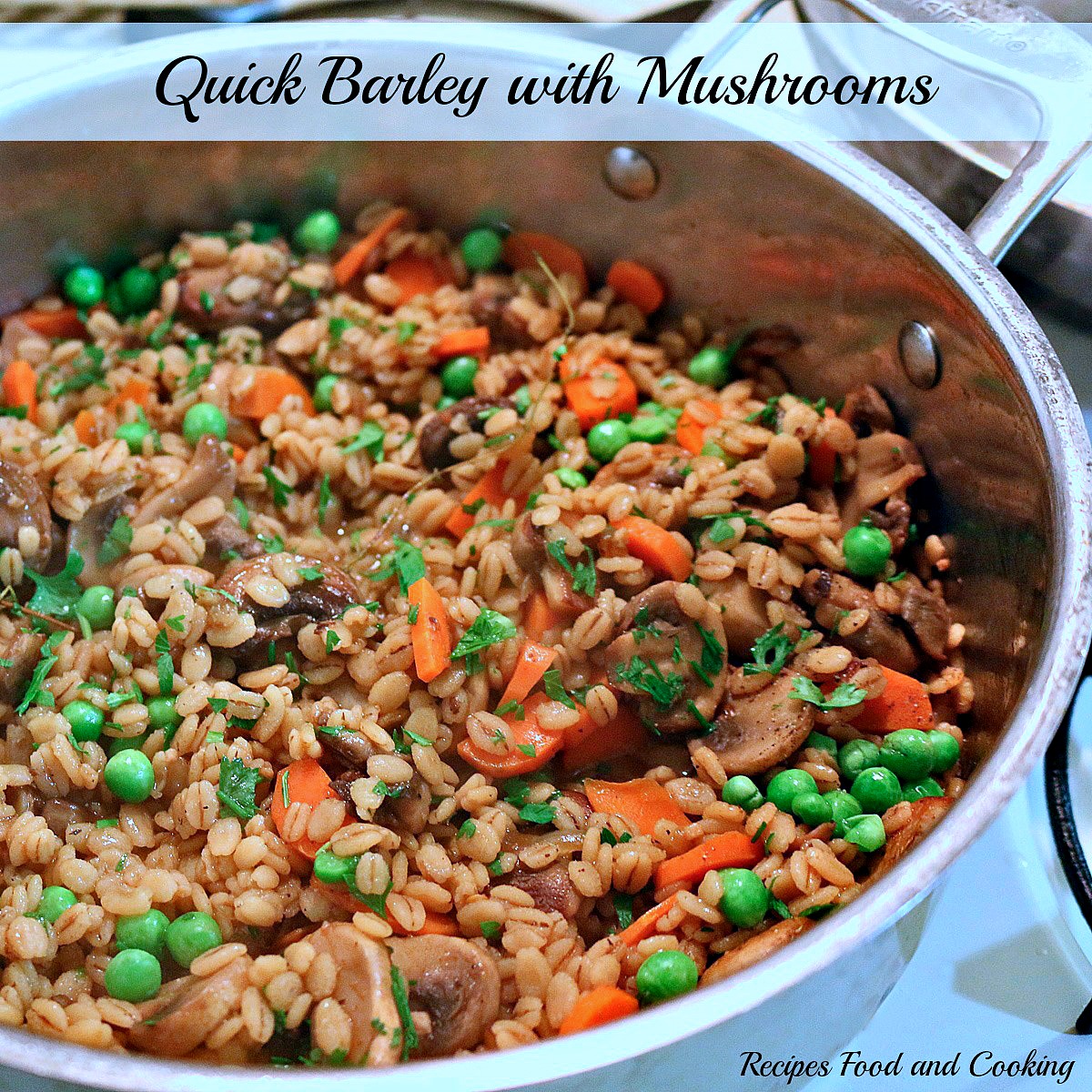 Quick Barley with Mushrooms