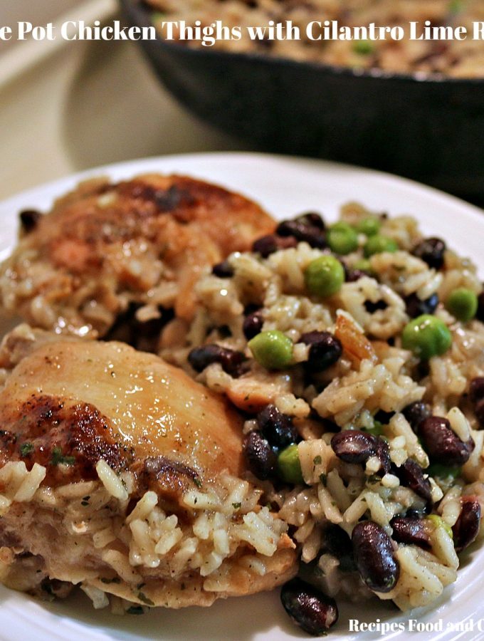 Chicken Thighs with Cilantro Lime Rice