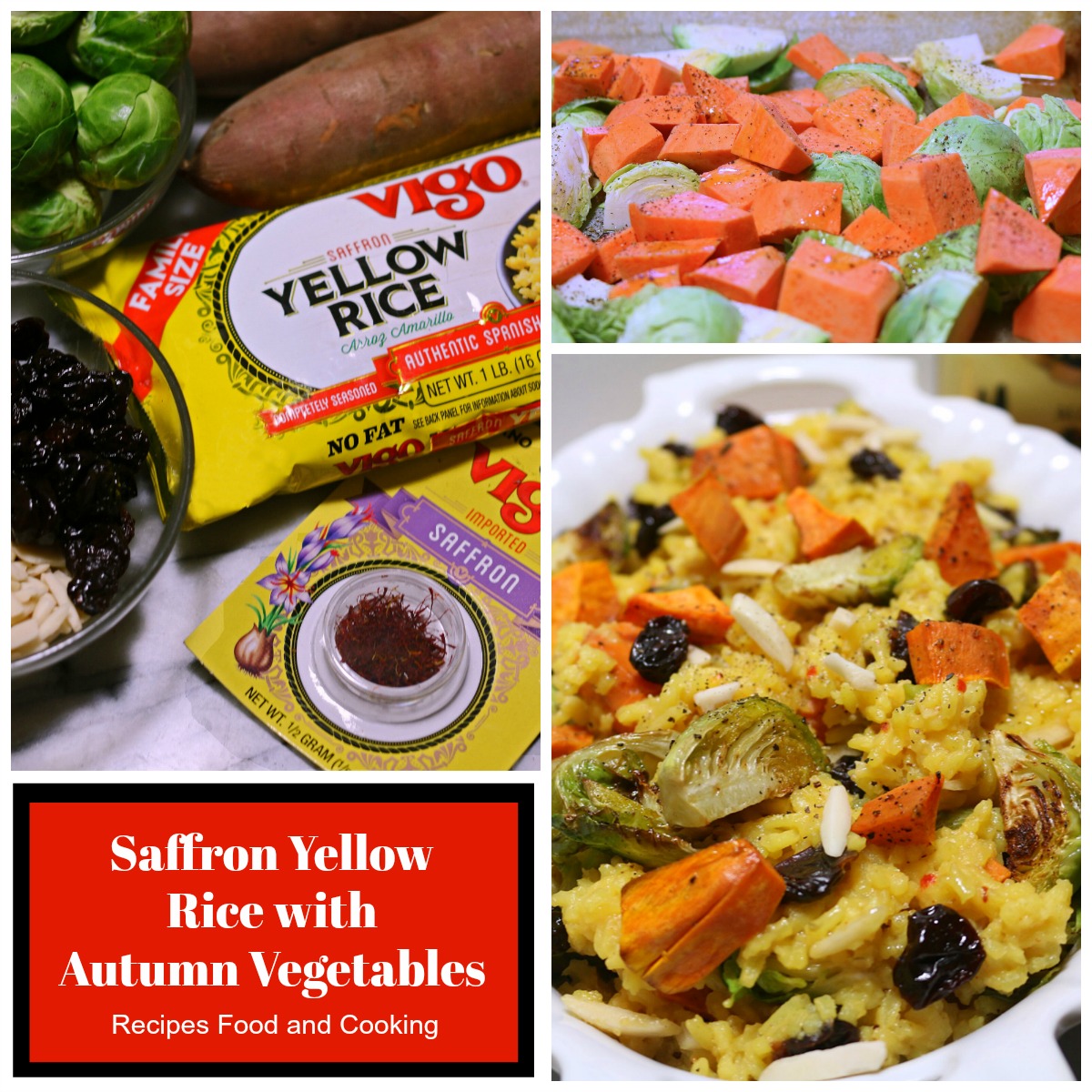 Saffron Yellow Rice With Autumn Vegetables