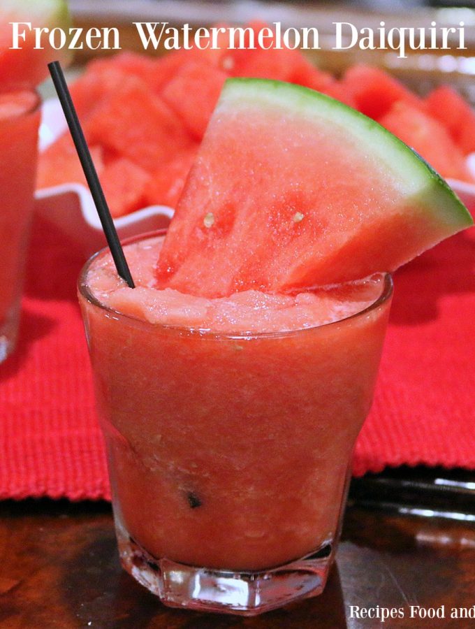 Frozen Watermelon Daiquiri's
