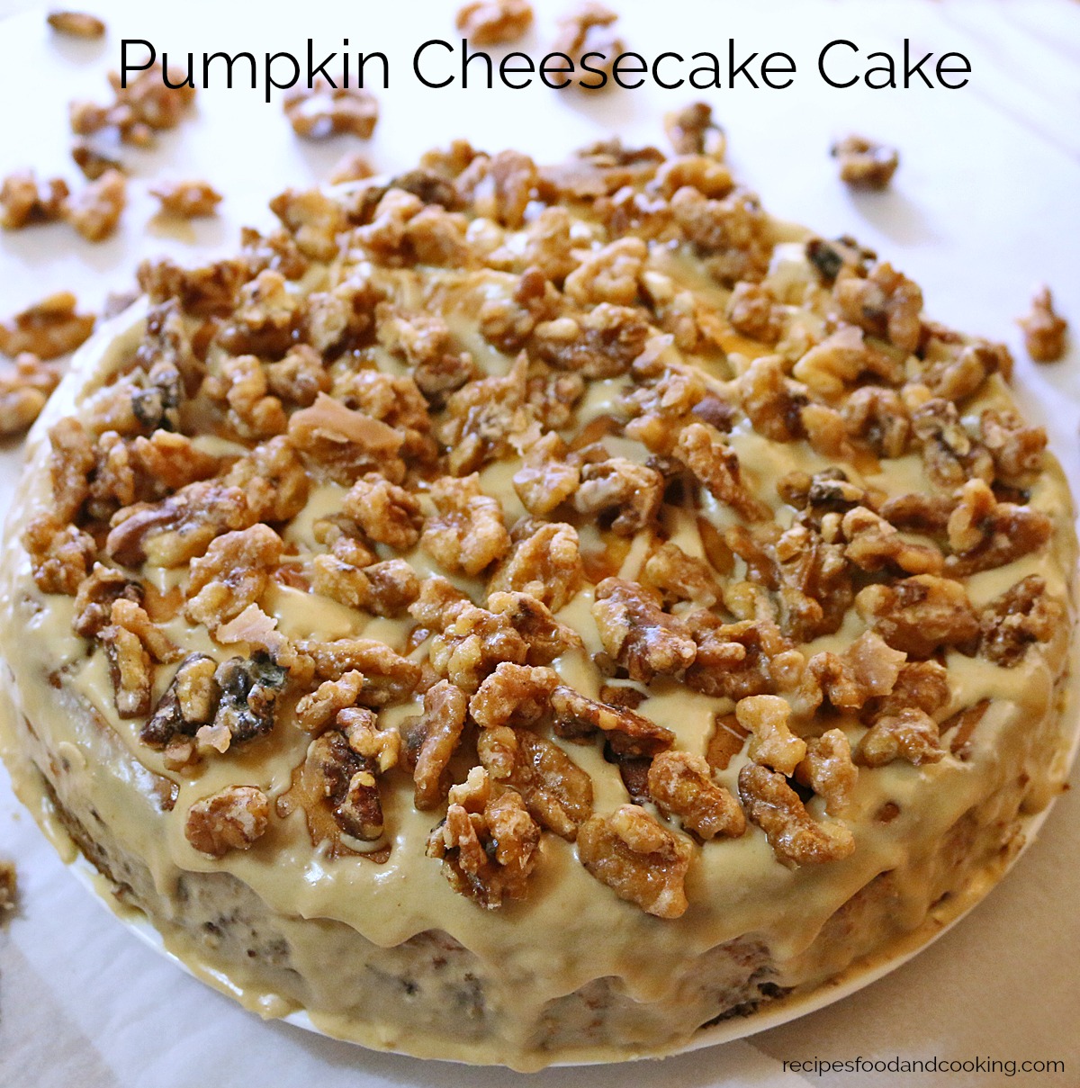 Pumpkin Cheesecake Cake